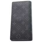 Louis Vuitton Monogram Eclipse Portefeuille Brazza Wallet Bifold Black — view 2
