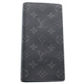 Louis Vuitton Monogram Eclipse Portefeuille Brazza Wallet Bifold Black