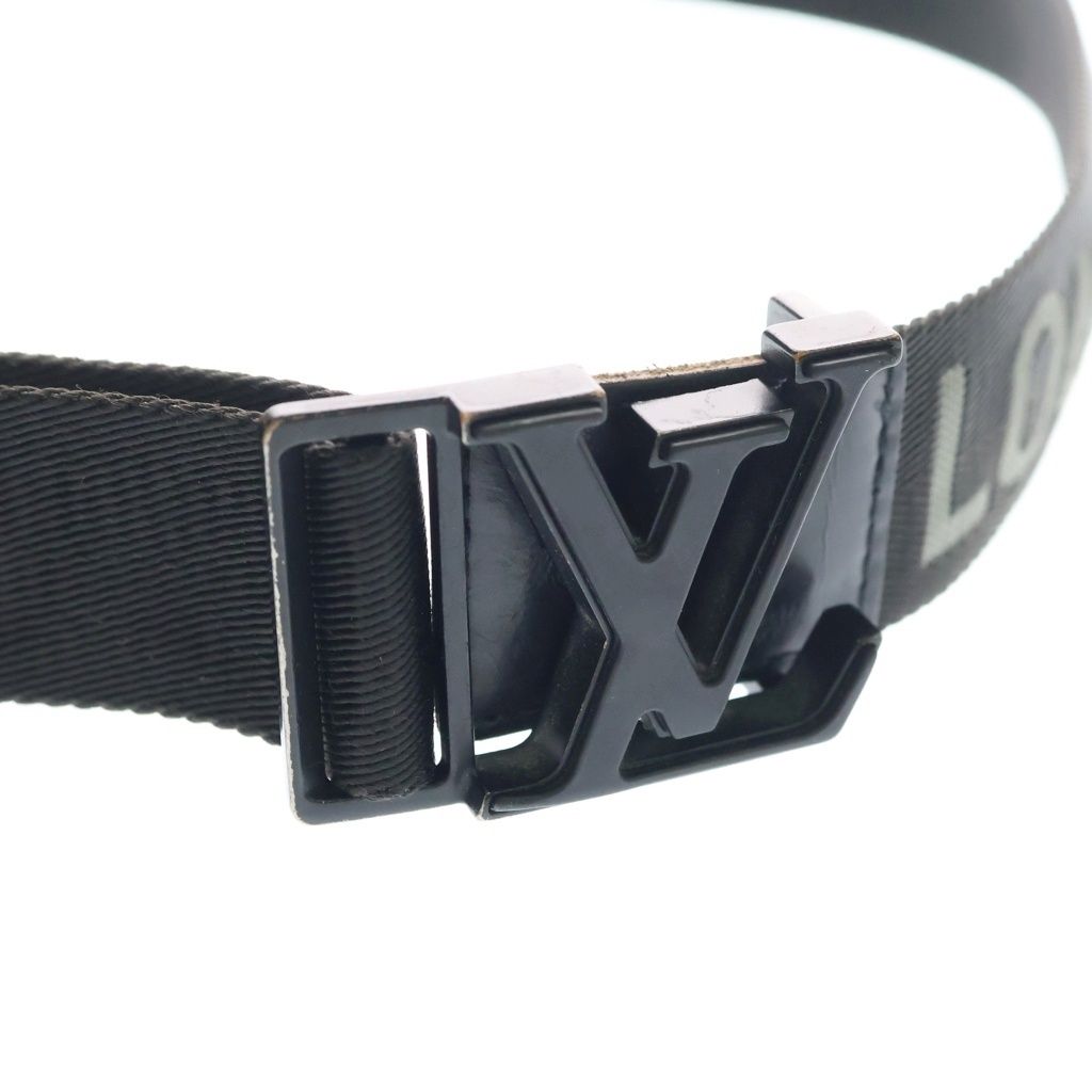 Louis Vuitton Ceinture LV Webbing 35 LV Buckle Belt Black — view 4