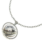 Louis Vuitton Pendant LV Glove Necklace Chain Silver