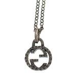 Gucci Interlocking Arabesque Pendant Chain Silver — view 3