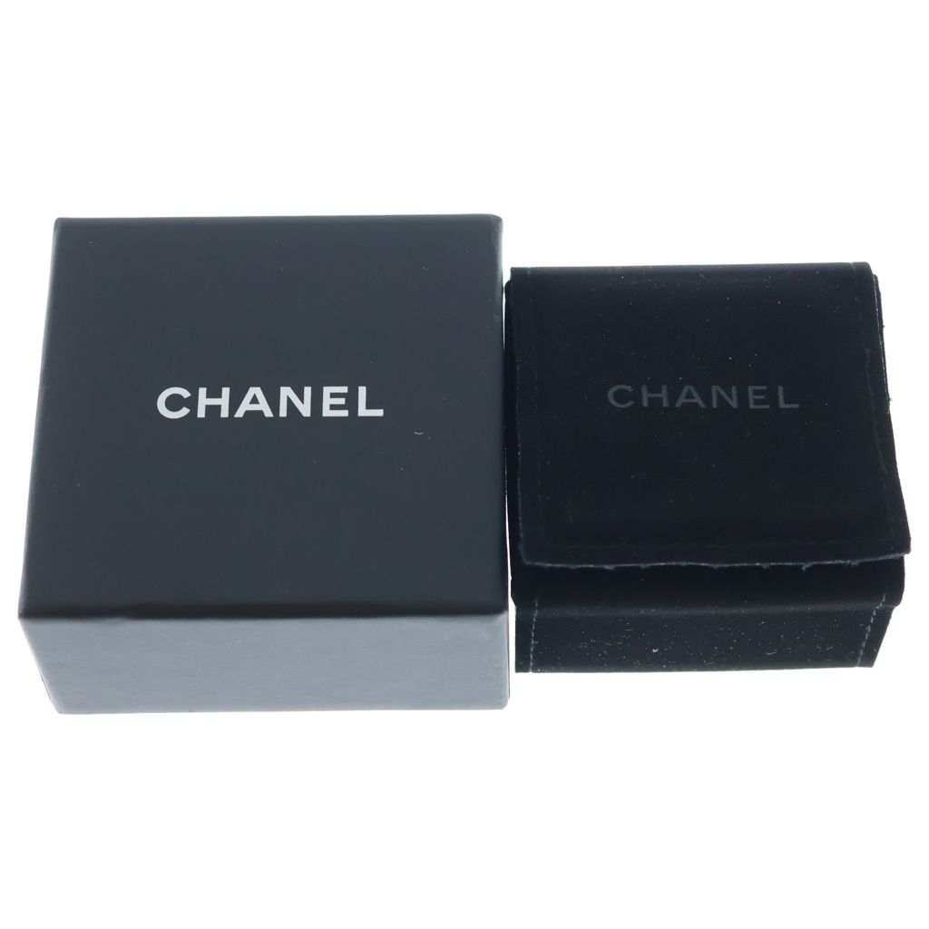 Chanel CC Logo Pearl Rhinestone Ring Gold — view 6