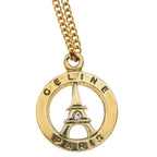 Celine Eiffel Tower Necklace Gold — view 3