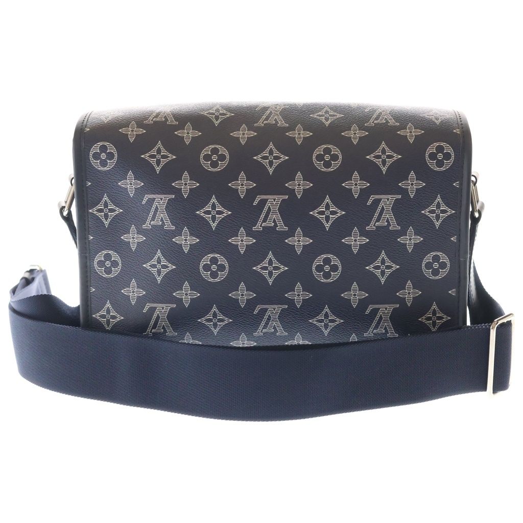 Louis Vuitton Monogram Savannah Chapman Messenger Shoulder Bag Navy — view 2