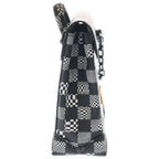 Louis Vuitton Damier Distorted Steamer XS Shoulder Bag White Black — view 3