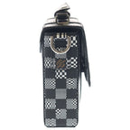 Louis Vuitton Flap Soft Trunk 2-Way Messenger Shoulder Bag Black White — view 3