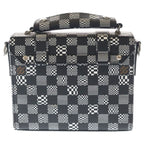 Louis Vuitton Flap Soft Trunk 2-Way Messenger Shoulder Bag Black White — view 2
