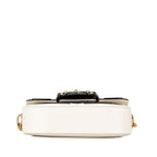 Gucci Adidas Horsebit Crossbody Shoulder Bag White Black Leather — view 4