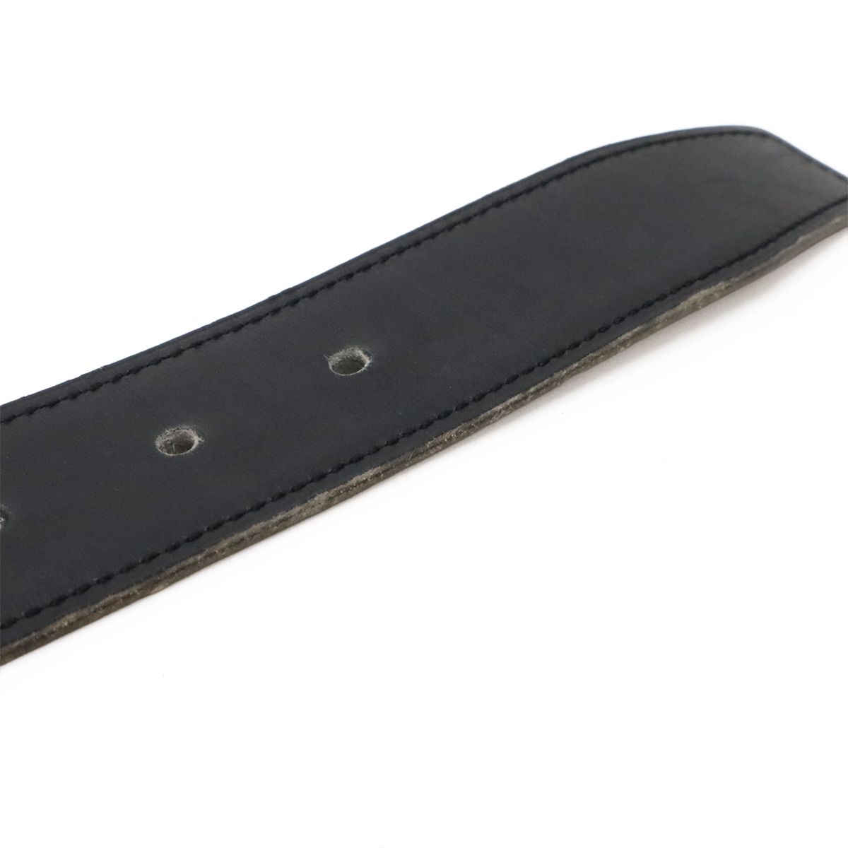 Hermes Belt Buckle Reversible Box Calf Leather Black Light Brown Gold 62 — view 5