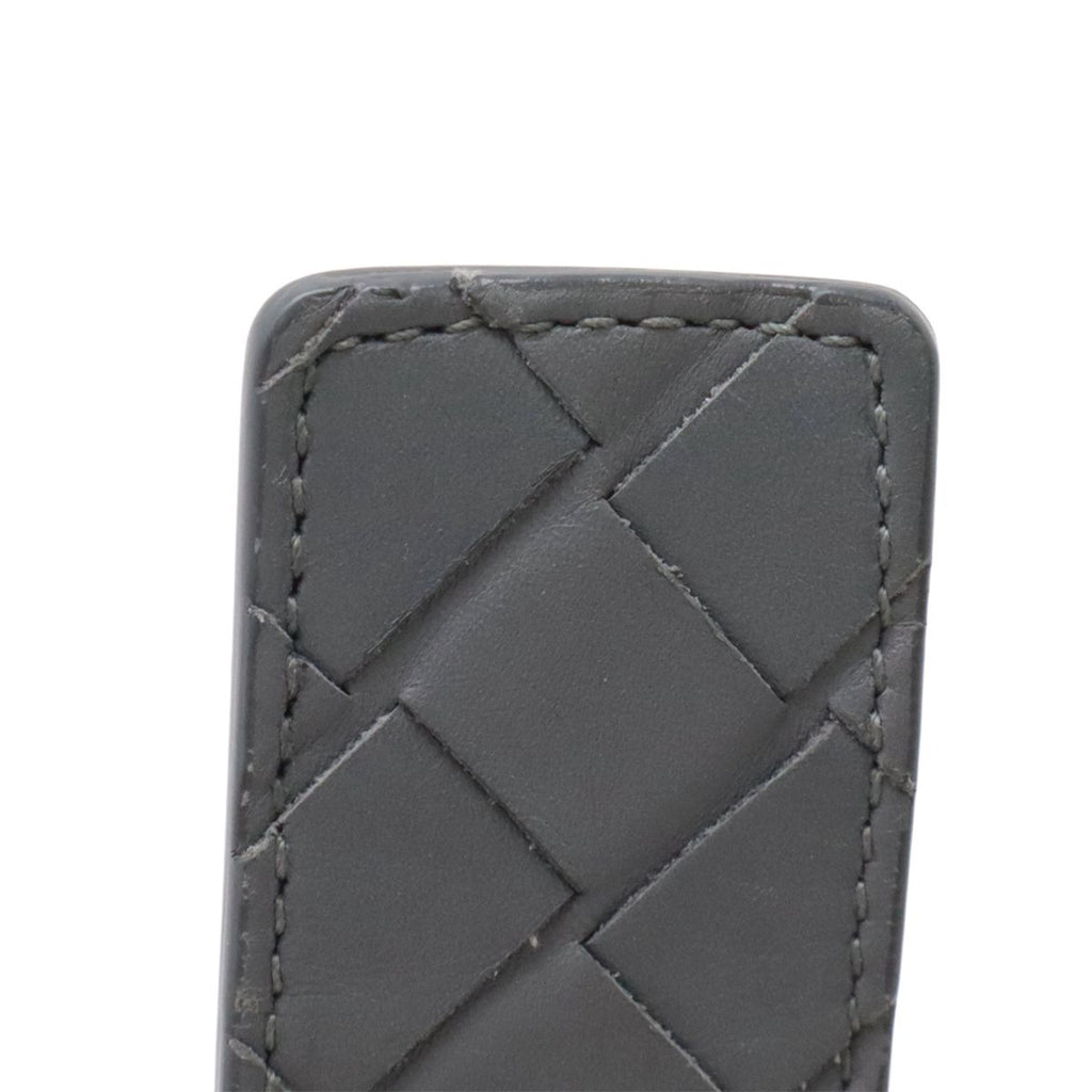 Bottega Veneta Intrecciato Belt Leather Gray — view 7