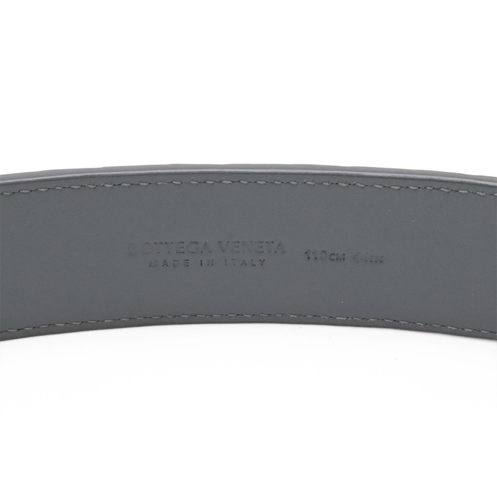Bottega Veneta Intrecciato Belt Leather Gray — view 8