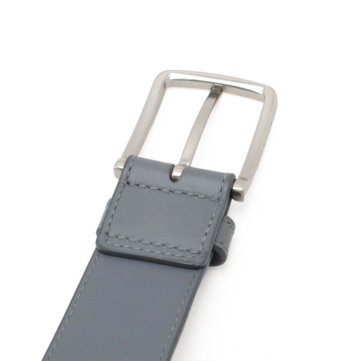 Bottega Veneta Intrecciato Belt Leather Gray — view 4