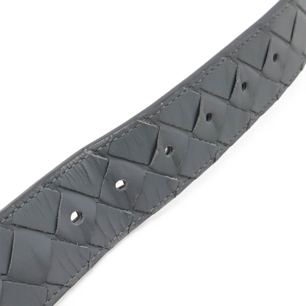 Bottega Veneta Intrecciato Belt Leather Gray — view 6