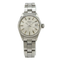 Rolex Oyster Perpetual Date Silver Dial Antique SS Automatic Watch No 28