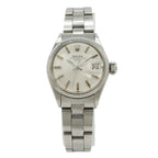 Rolex Oyster Perpetual Date Silver Dial Antique SS Automatic Watch No 28