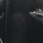 Hermes Martine Shoulder Bag Flap Box Calf Leather Black Silver — view 7