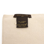 Louis Vuitton Scarf Zipper Pocket Cashmere Beige — view 9