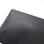 Celine Trio Small Shoulder Bag Pochette Pouch Leather Charcoal Gray Silver — view 5