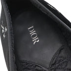 Dior Homme Slip on Flower Embroidery Velvet Black 44 Slipper — view 9