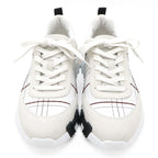 Hermes Bouncing Sneakers Logo Tartan Motif Leather White — view 4