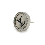 Louis Vuitton Earrings LV Sparkle Stud Metal Rhinestone One Side Only Single — view 4