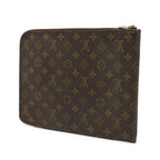 Louis Vuitton Monogram Poche Document Case Clutch Business — view 2