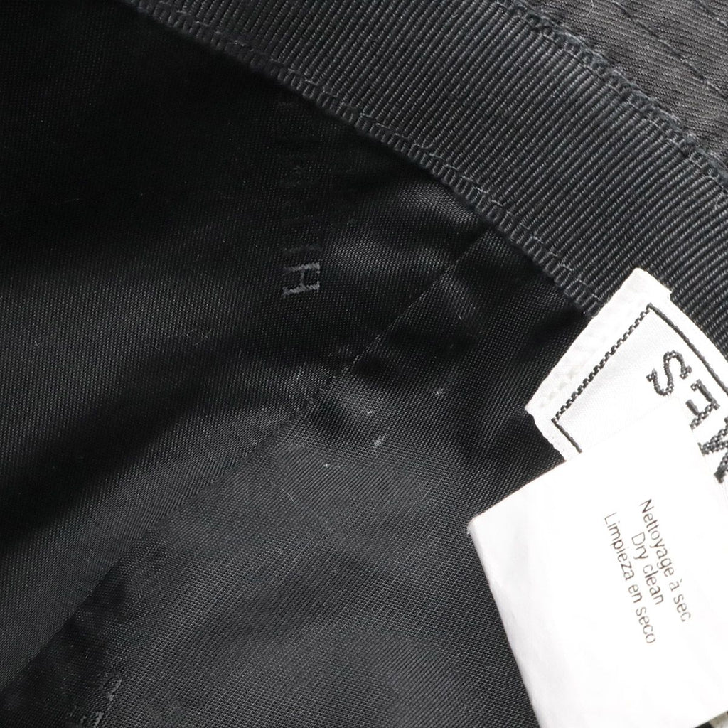 Hermes Hat Twill with Scarf 52% Polyester 28% Rayon 20% Polyurethane Black 56 — view 6