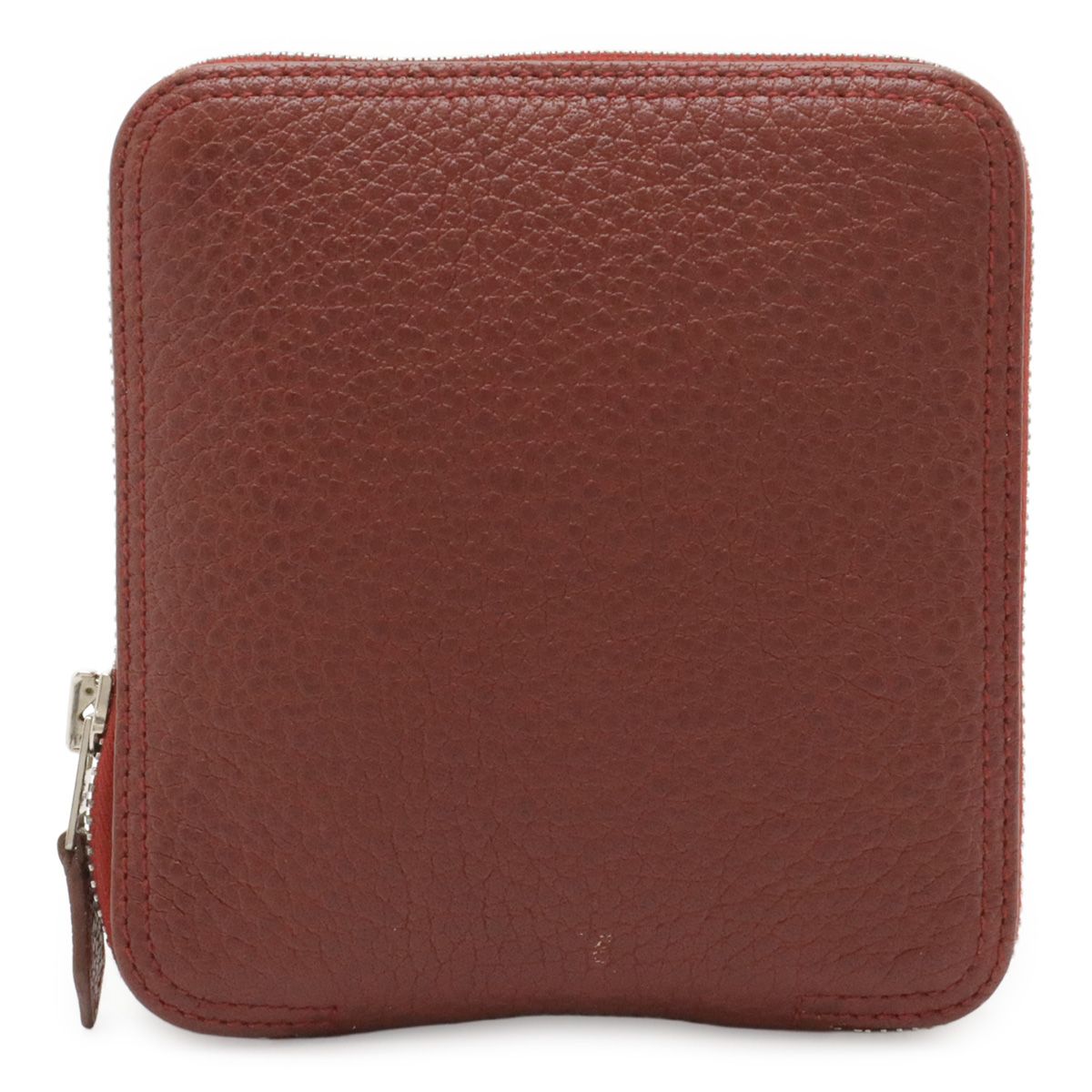 Hermes Silky Pop Eco Tote Foldable Buffalo Skipper Leather Silk Rouge Ash — view 3