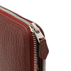 Hermes Silky Pop Eco Tote Foldable Buffalo Skipper Leather Silk Rouge Ash — view 5