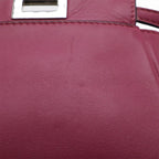 Fendi Micro Peekaboo Mini Bag 2-Way Crossbody Leather Rose Purple Silver — view 4