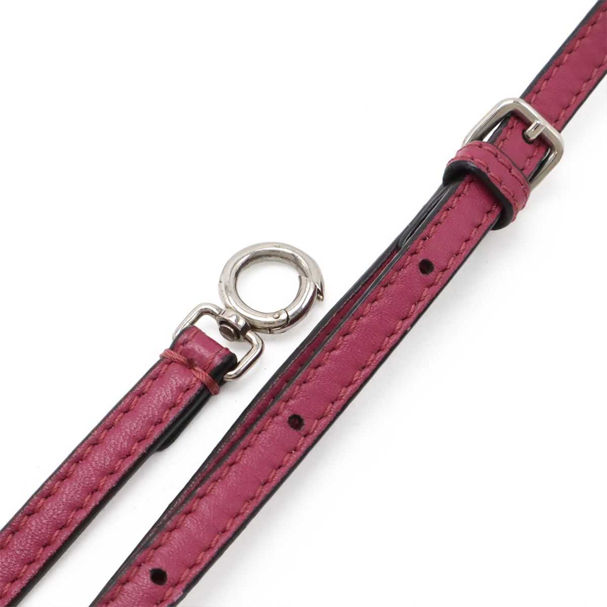 Fendi Micro Peekaboo Mini Bag 2-Way Crossbody Leather Rose Purple Silver — view 6