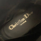 Dior D-major Boots Short Shoes Calfskin Leather Fabric Black Dark Beige Logo — view 7