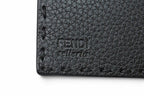 Fendi Wallet Selleria Leather Black Silver — view 7