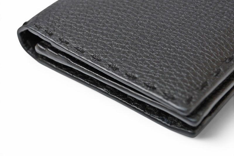 Fendi Wallet Selleria Leather Black Silver — view 5