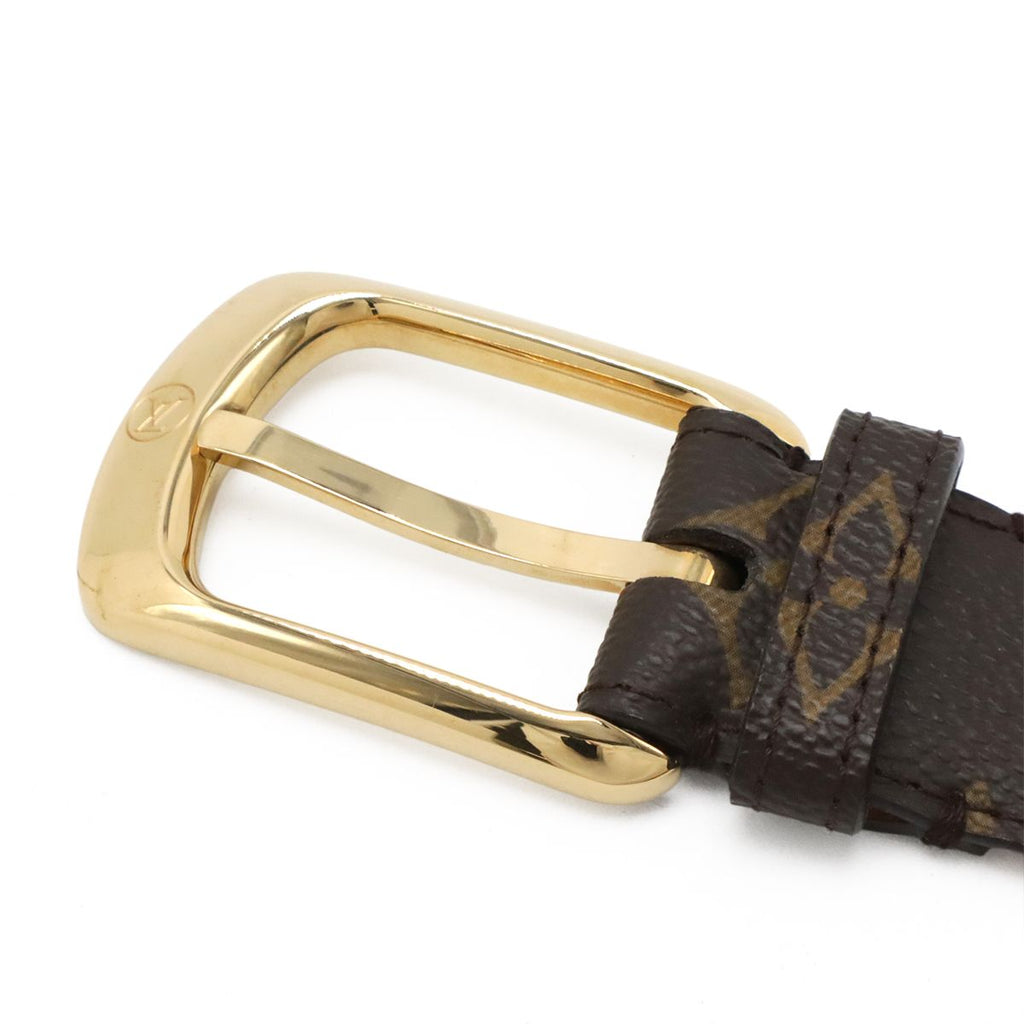 Louis Vuitton Monogram Ceinture Ellipse Belt Gold 80 — view 3