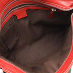 Gucci Guccissima Sherry Line Shoulder Bag Leather Red Silver Beijing Olympics — view 7
