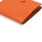 Hermes Mc2 Porto Monewat Coin Purse Square Veau Epsom Orange — view 3