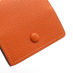 Hermes Mc2 Porto Monewat Coin Purse Square Veau Epsom Orange — view 4