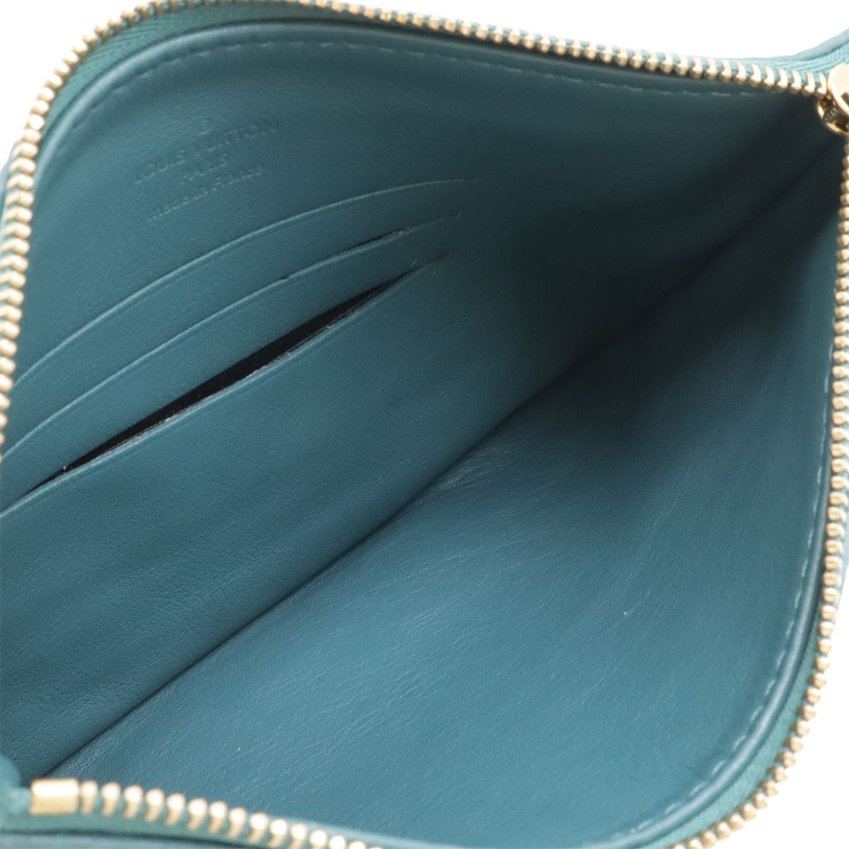 Louis Vuitton Monogram Mahina Serena Pouch Only Ragon Peacock Blue — view 6