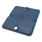 Hermes Dogon Recto Verso Long Bifold Wallet Leather Blue Silver — view 6