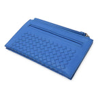 Bottega Veneta Intrecciato Clutch Leather Blue — view 2