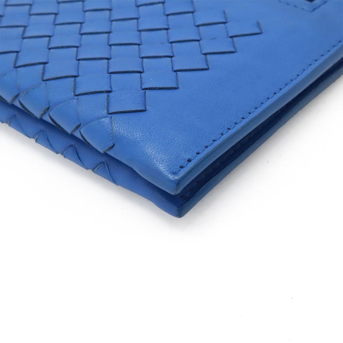 Bottega Veneta Intrecciato Clutch Leather Blue — view 3