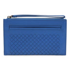 Bottega Veneta Intrecciato Clutch Leather Blue