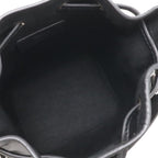 Fendi Logo Mon Tresor Mini Bag Drawstring 2-Way Leather Black Silver — view 8
