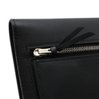 Hermes Dogon Rectoverso Long Bifold Wallet Veau Swift Black Silver — view 6