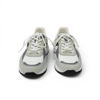 Celine Sneakers Mesh Suede Leather White Gray Logo — view 2