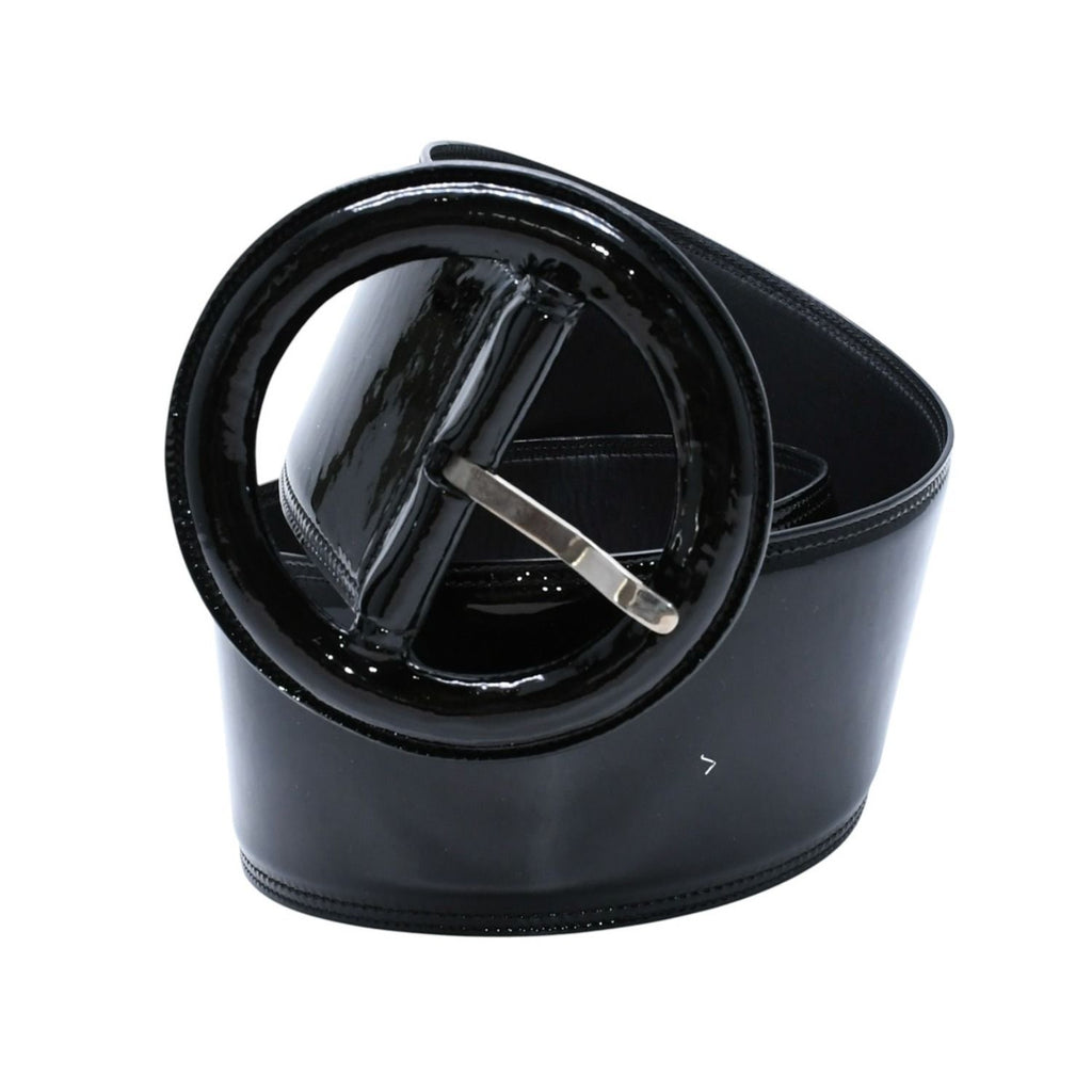 Saint Laurent YSL Buckle Belt Black Mrc 70 06 Silver