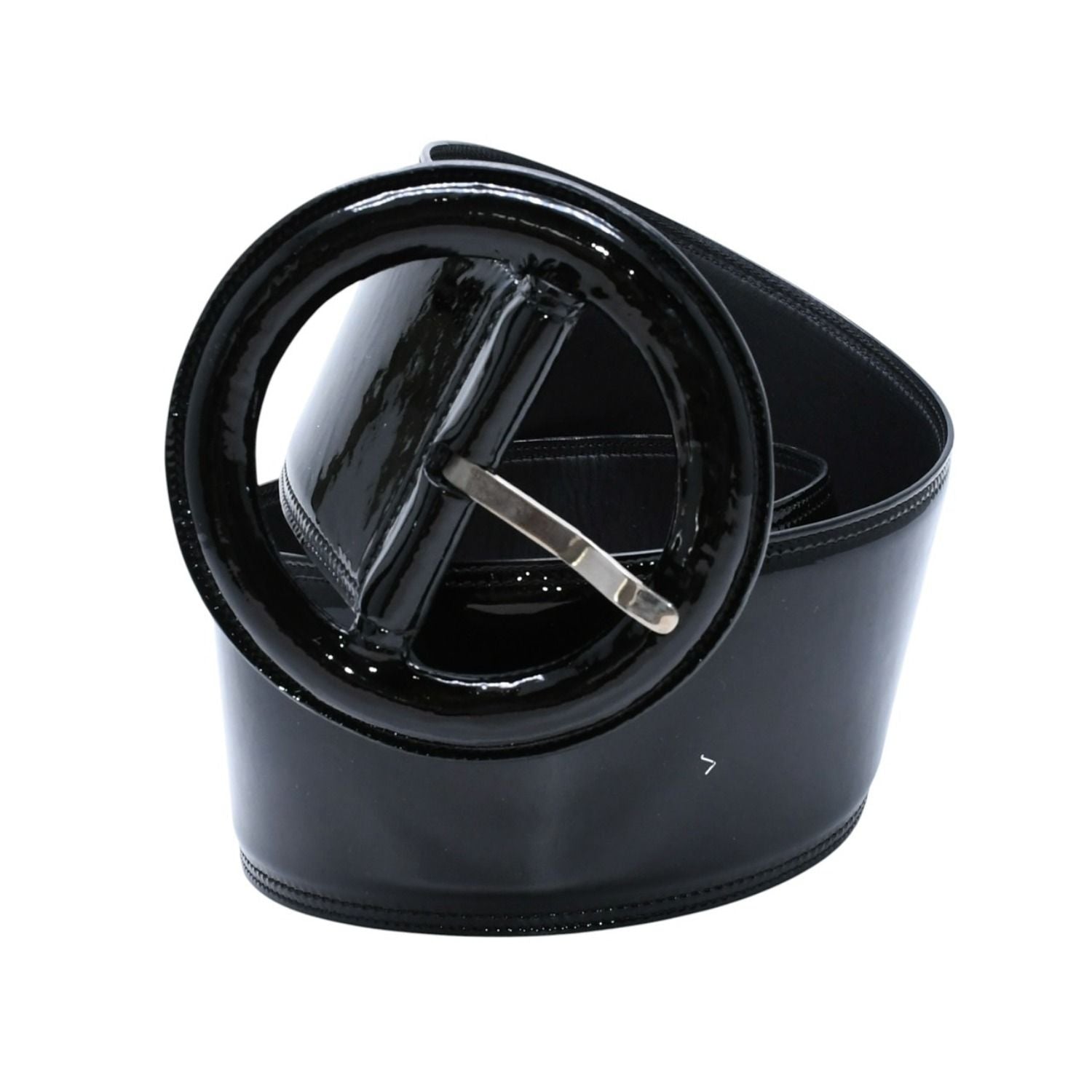 Saint Laurent YSL Buckle Belt Black Mrc 70 06 Silver