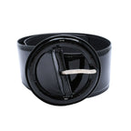 Saint Laurent YSL Buckle Belt Black Mrc 70 06 Silver — view 2
