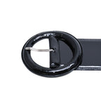 Saint Laurent YSL Buckle Belt Black Mrc 70 06 Silver — view 6